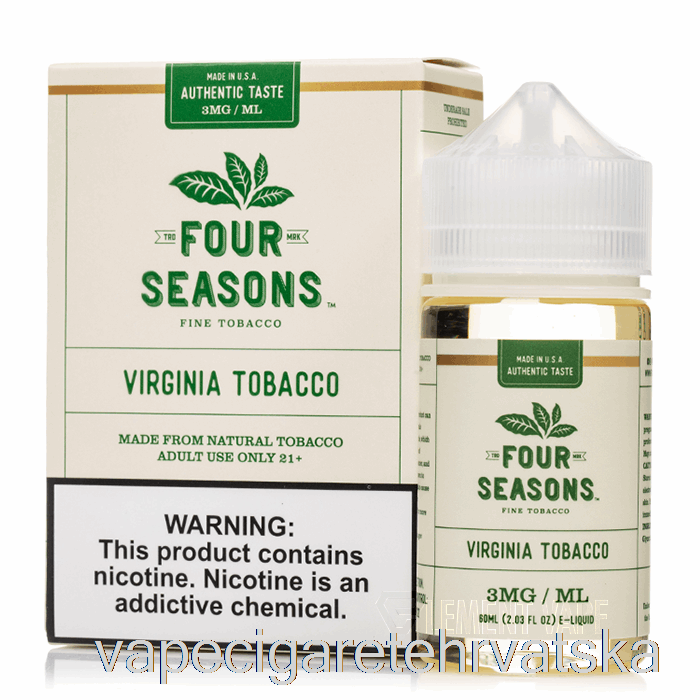 Vape Cigarete Virginia Tobacco - četiri Godišnja Doba - 60ml 3mg